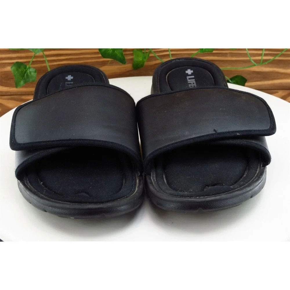 Lifeguard Size 12-13‎ M Black Slide Synthetic Men Shoes